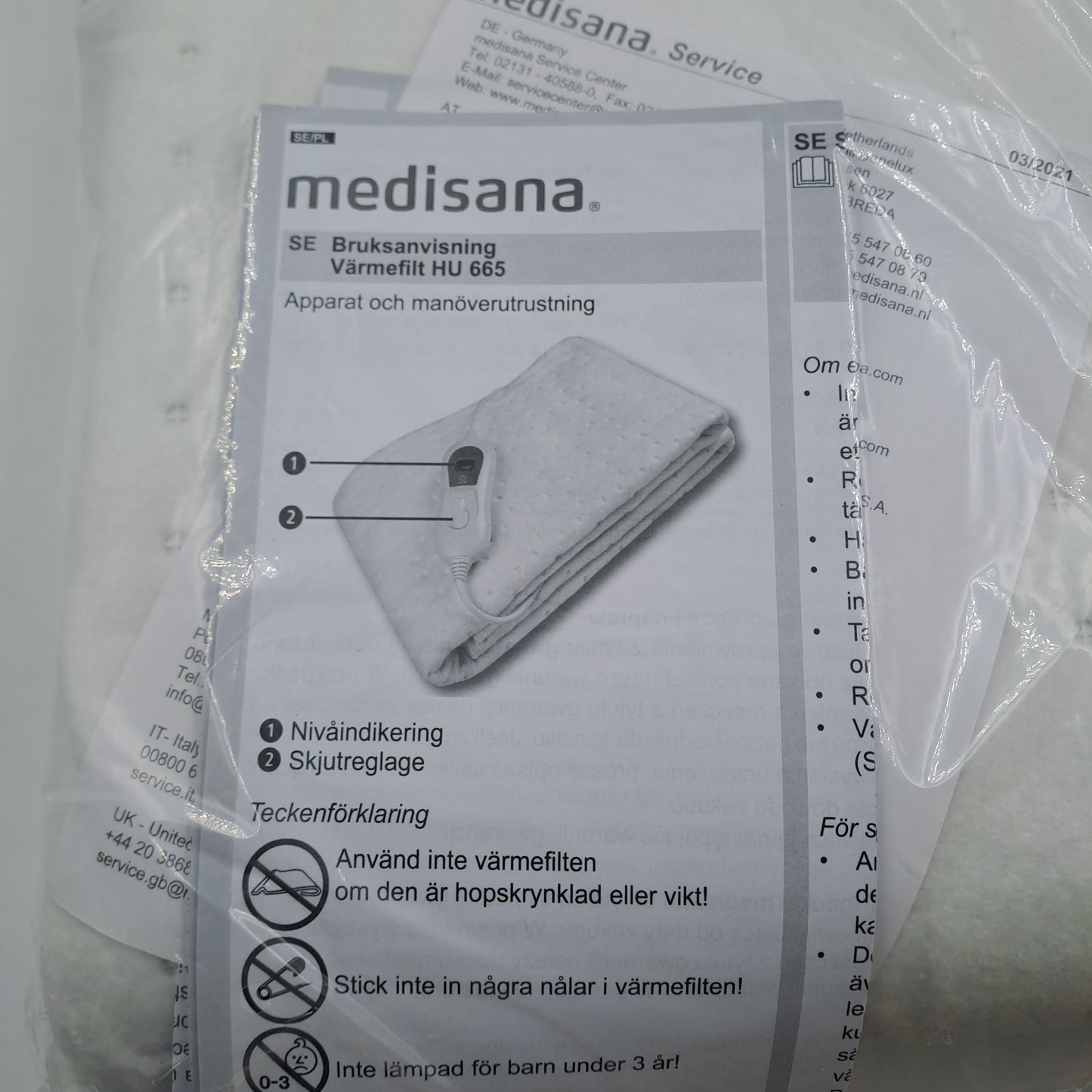 Medisana HU 665 – Scaldaletto elettrico