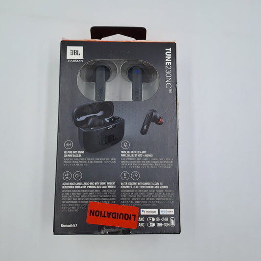 JBL Tune 230NC TWS Auricolari Wireless Bluetooth con Custodia di Ricarica - Nero