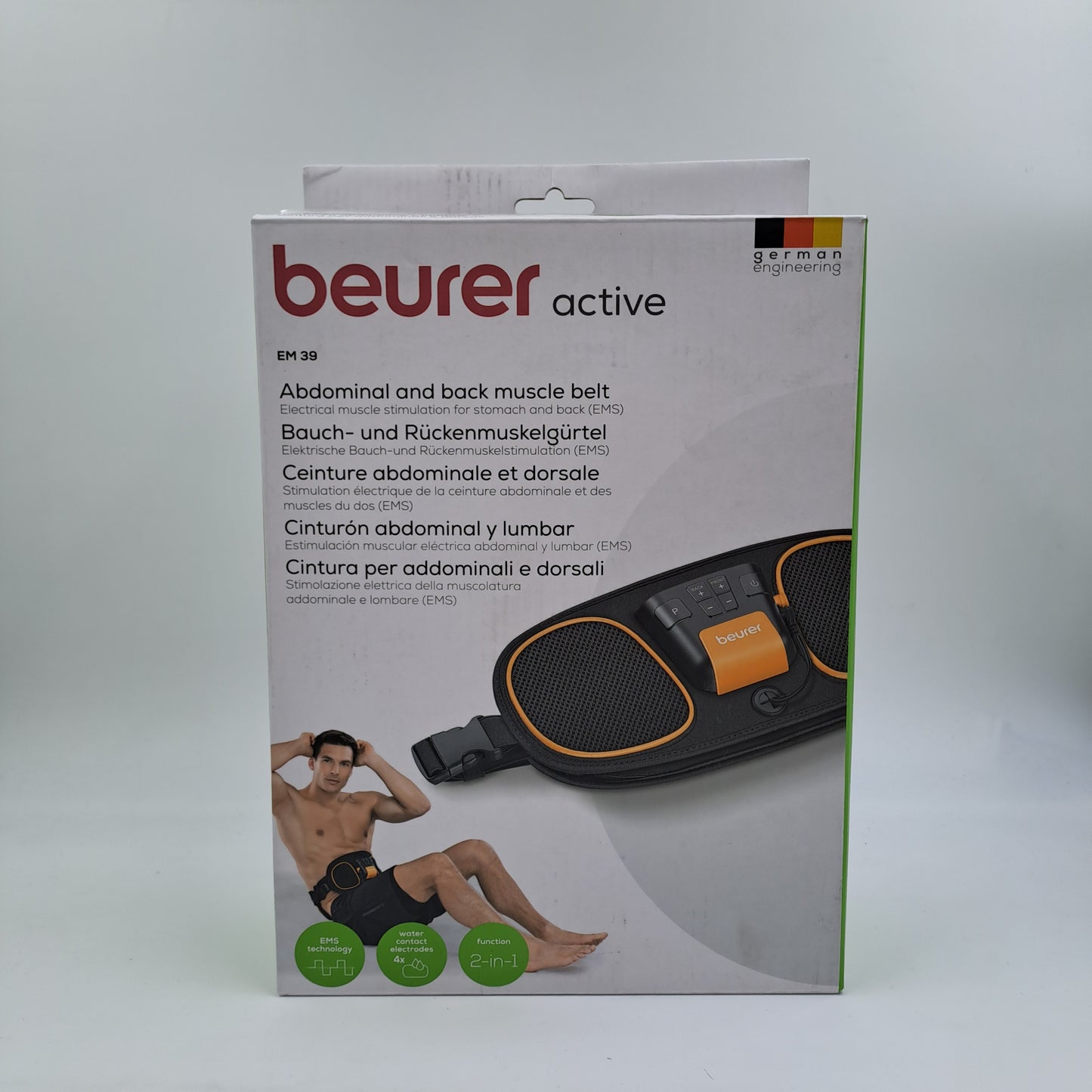 Beurer Active EM 39 – Cintura EMS Addominale e Lombare