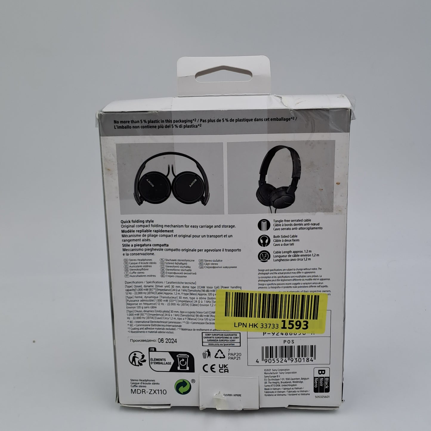Sony MDR-ZX110 – Wired On-Ear Headphones