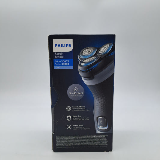 Philips Shaver Serie 3000X Rasoio Elettrico Wet & Dry