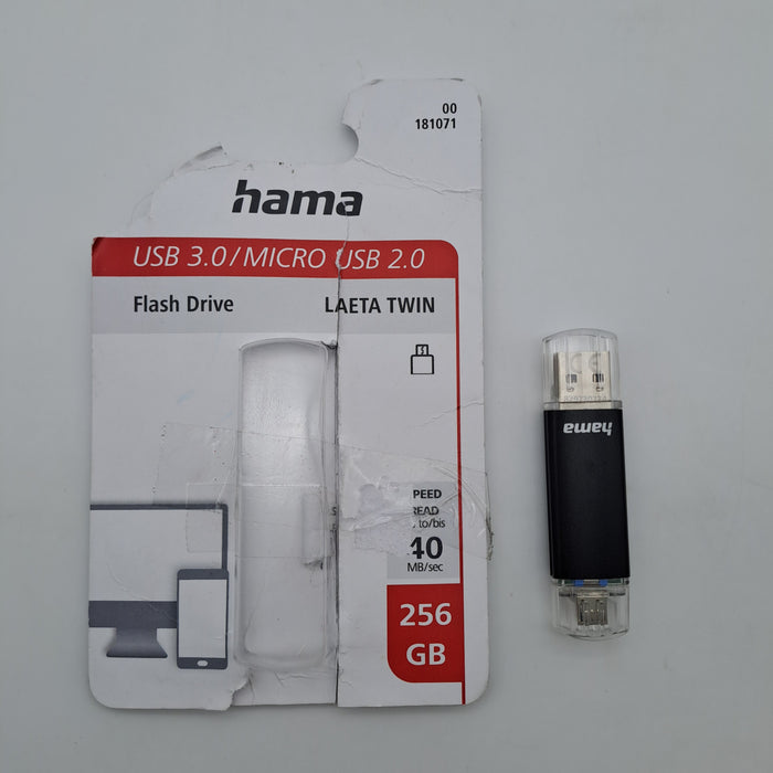 Hama Laeta Twin 256GB USB 3.0 e microUSB 2-in-1