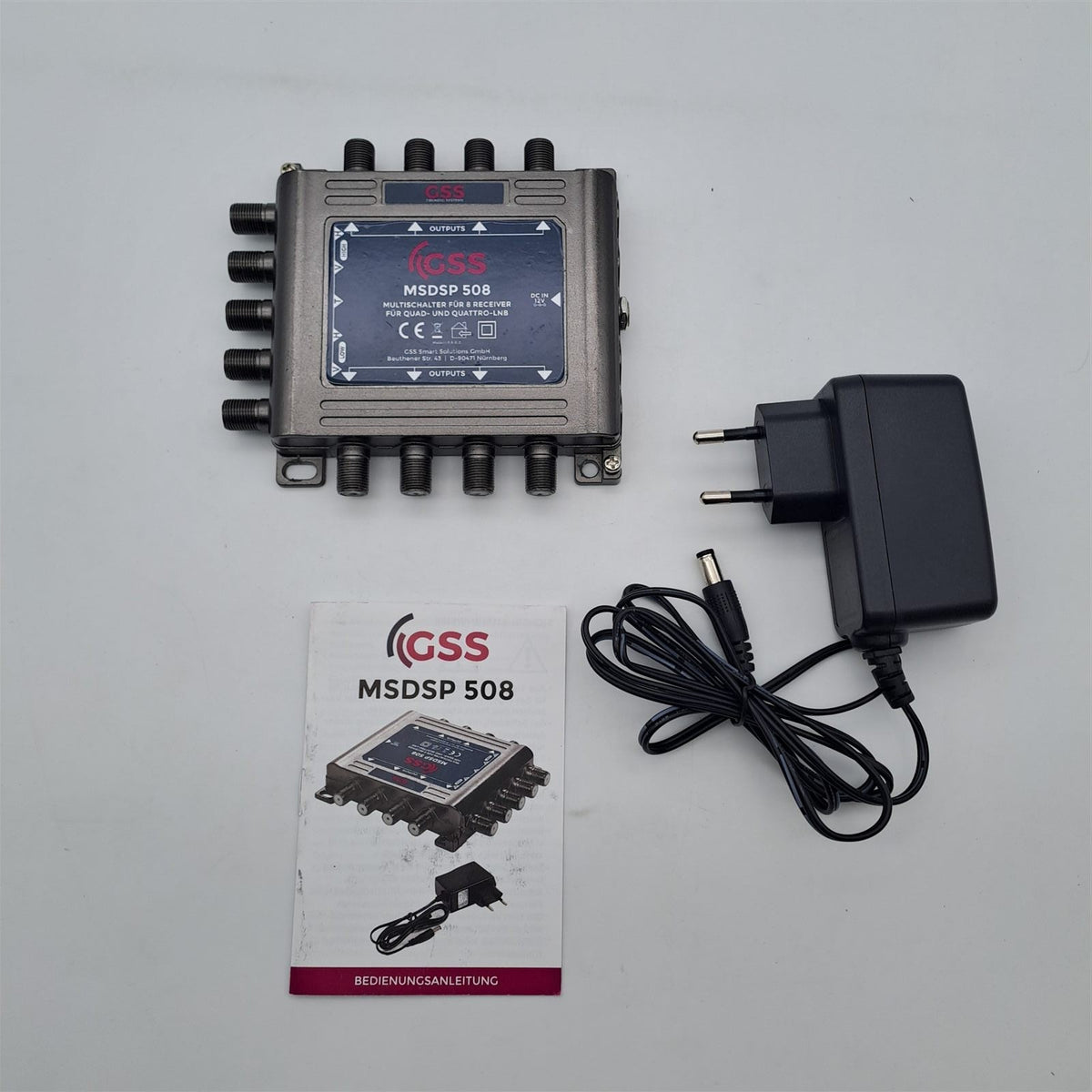 GSS Multiswitch 5/8 per Quattro e Quad LNB – 1 Satellite 8 Uscite