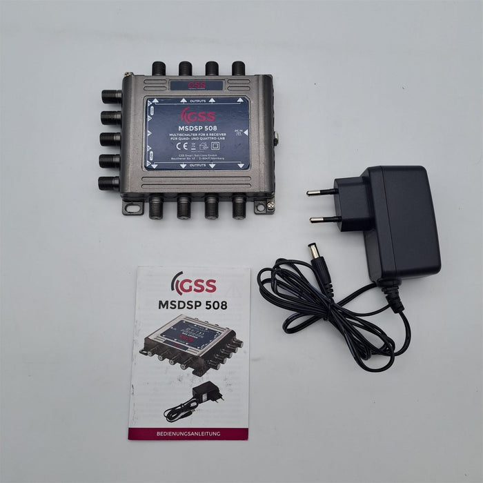 GSS Multiswitch 5/8 per Quattro e Quad LNB – 1 Satellite 8 Uscite