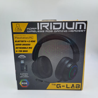 Cuffie gaming wireless Iridium Korp RGB