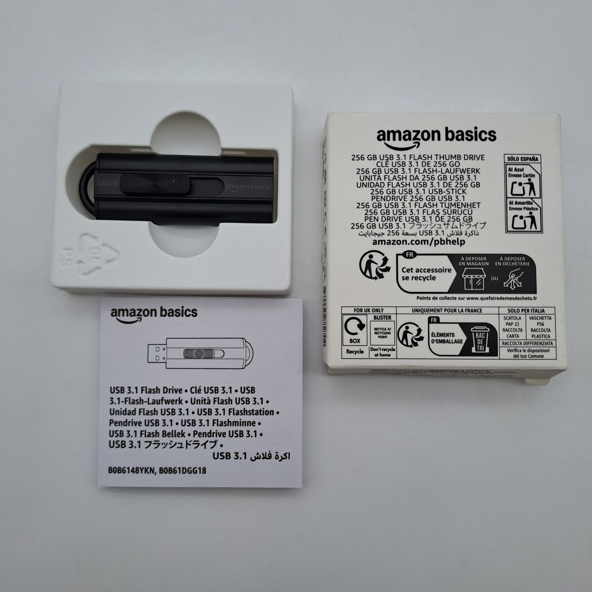 Amazon Basics Chiavetta USB 3.1 256GB 130MB/s