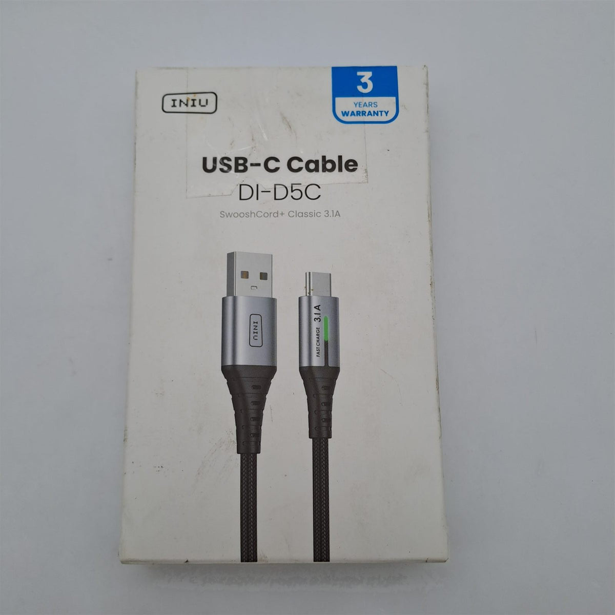 INIU Cavo USB-C 2 m 3,1A QC 3.0 – Nylon Intrecciato