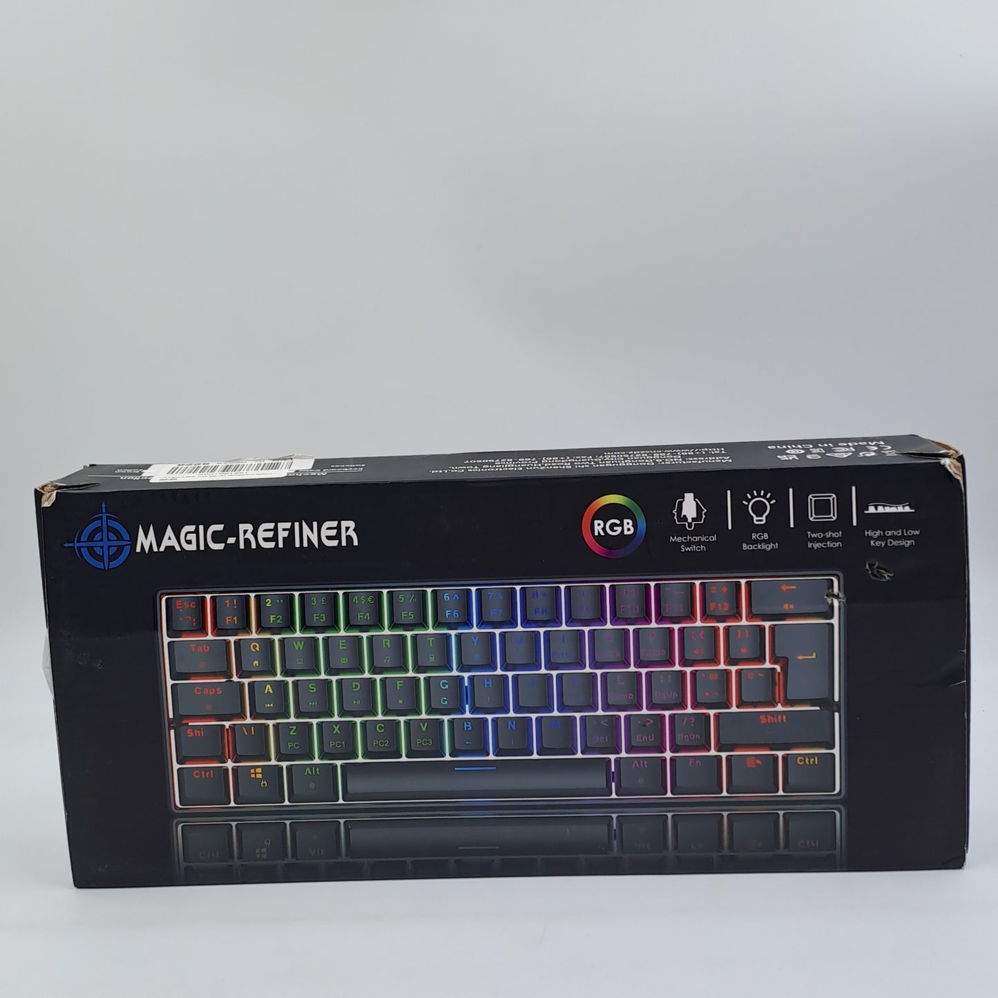 Magic-Refiner MK21: teclado mecánico RGB compacto de 62 teclas
