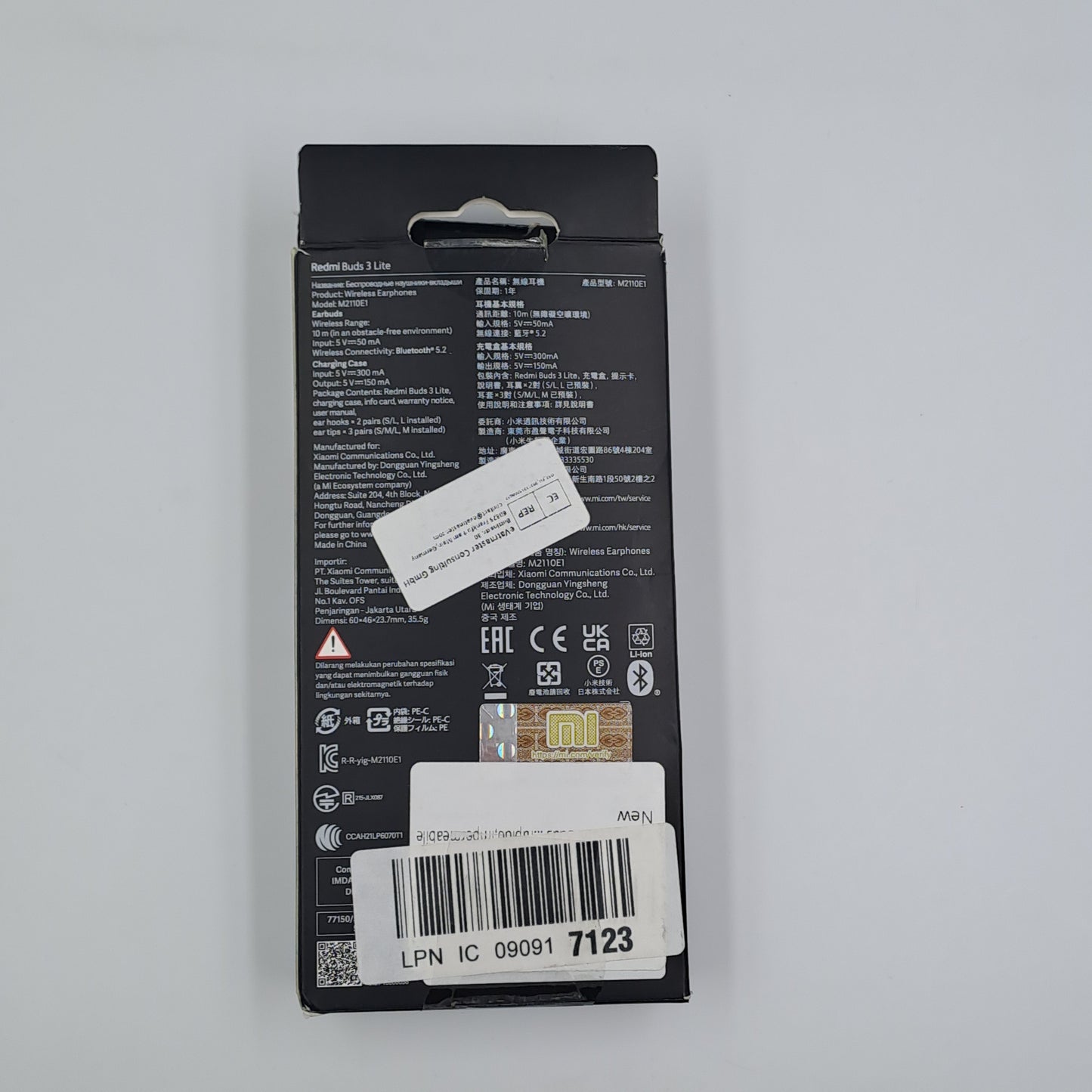Auricolari Wireless XIAOMI Redmi Buds 3 Lite – Nero
