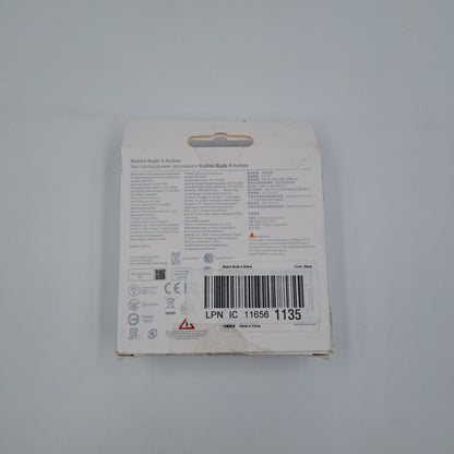 Xiaomi Redmi Buds 4 Active Auricolari Wireless Bluetooth Neri con Custodia