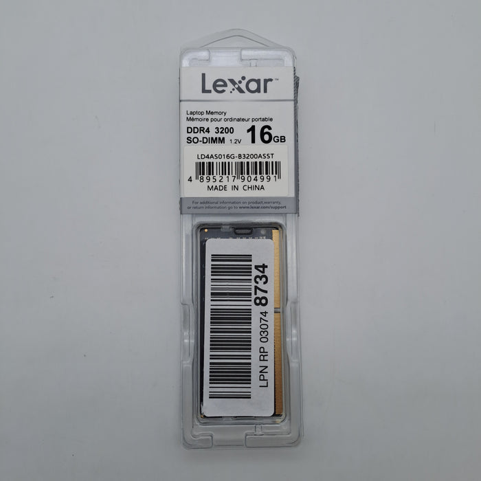 Lexar SODIMM DDR4 16GB 3200MHz CL22 – LD4AS016G-B3200ASST
