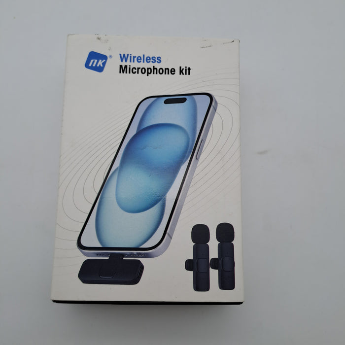 NK FA340040 Kit Doppio Microfono Lavalier Wireless USB-C e Lightning