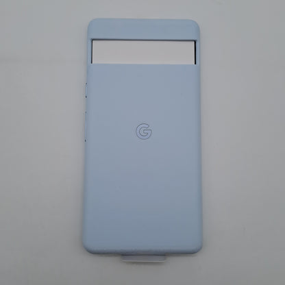 Google Custodia per Pixel 7a in Silicone Resistente Celeste