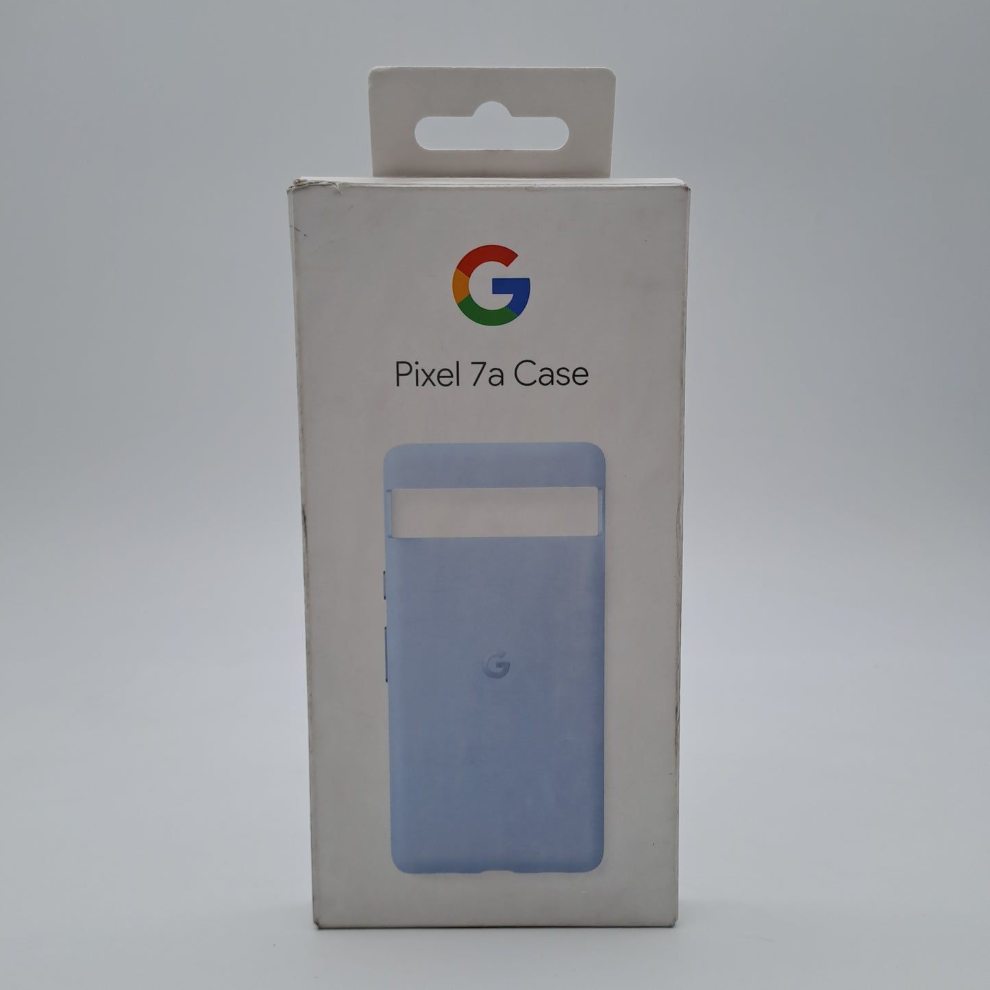 Google Custodia per Pixel 7a in Silicone Resistente Celeste