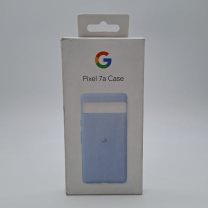 Google Custodia per Pixel 7a in Silicone Resistente Celeste