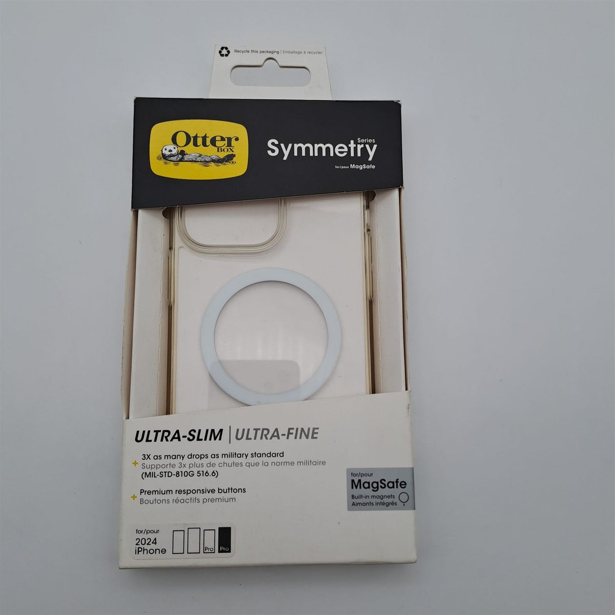 OtterBox Symmetry Clear MagSafe Cover per iPhone 16 Pro Max