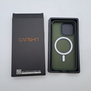 CANSHN Cover Magnetica Verde per Smartphone
