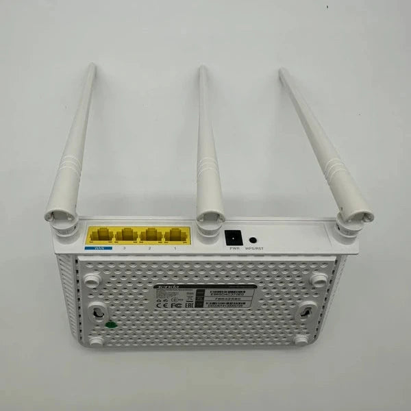 Router WiFi Tenda F3 Inalámbrico N300 de fácil configuración, 300Mbps, 3 antenas con fuente de alimentación y caja original