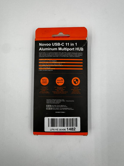 Novoo RM11 – Concentrador USB-C de aluminio 11 en 1