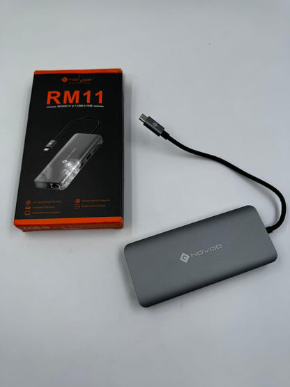 Novoo RM11 – Concentrador USB-C de aluminio 11 en 1