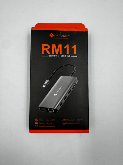 Novoo RM11 – Concentrador USB-C de aluminio 11 en 1