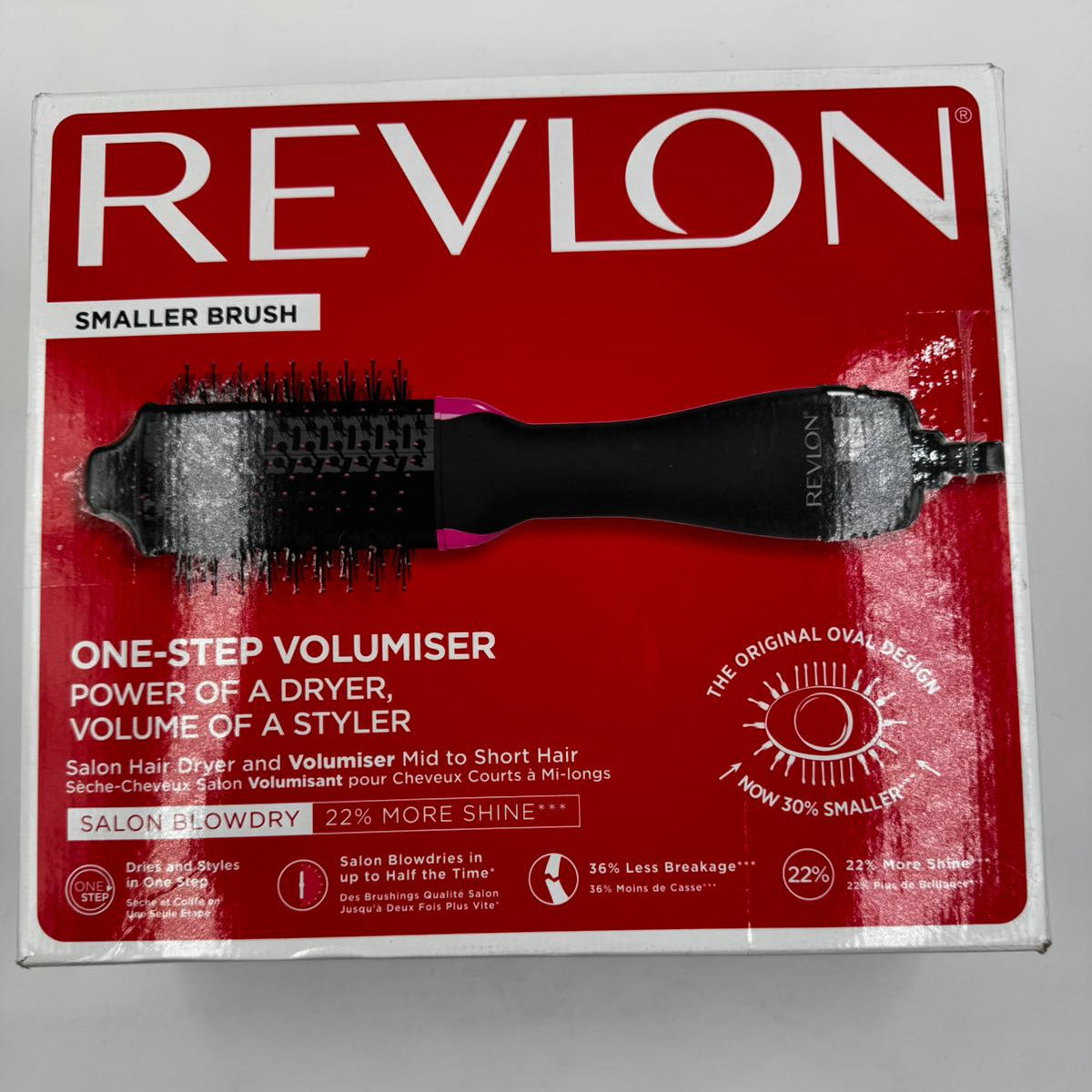 Cepillo voluminizador de secado rápido Revlon One-Step Volumiser para cabello corto
