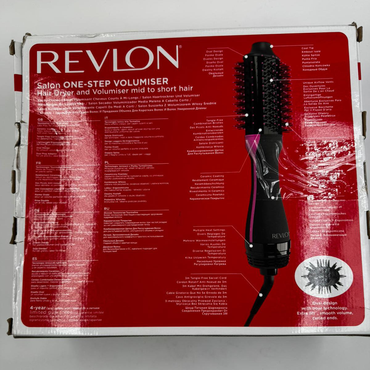 Cepillo voluminizador de secado rápido Revlon One-Step Volumiser para cabello corto