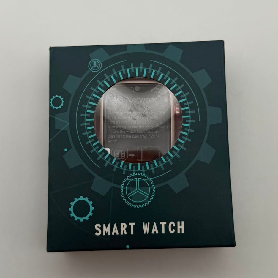 OKYUK smartwatch 4G pour enfants avec GPS, appels vidéo, SOS et nano-SIM – rose