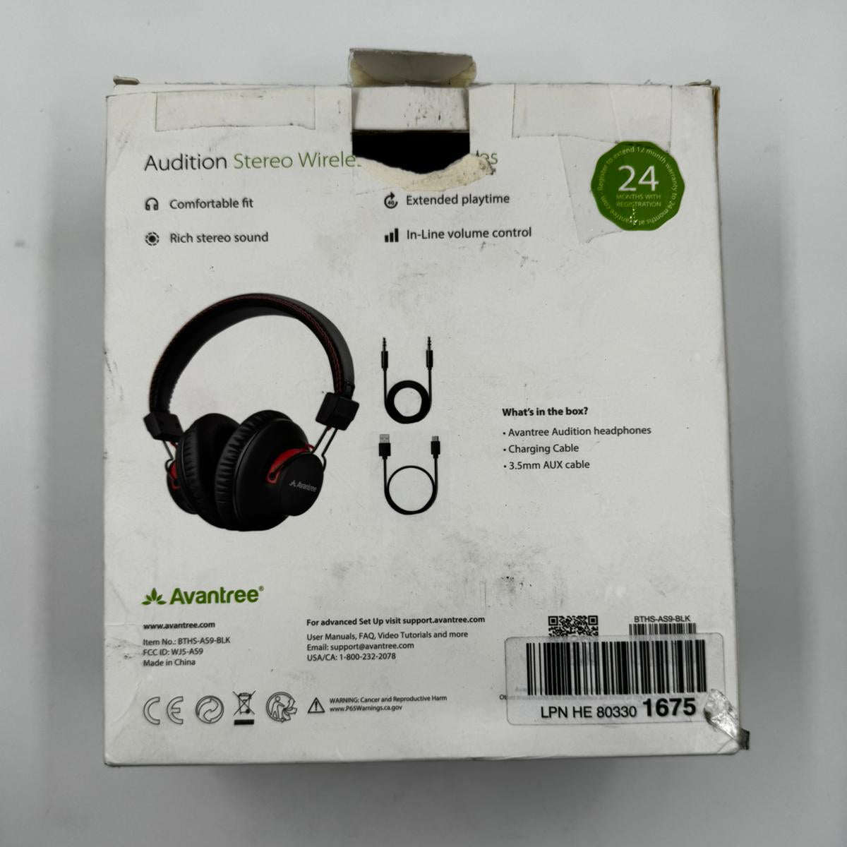 Avantree Audition – Cuffie Stereo Wireless