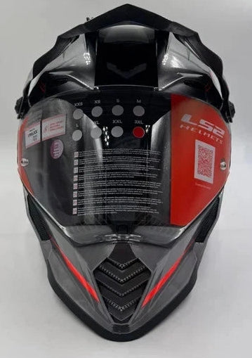 Casco Adventure LS2 MX436 Pioneer Evo Knight – Titanio / Naranja – Talla XXL