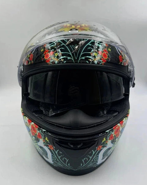 Casco integral Scorpion Exo-490 Divina – Negro / Rojo – Talla M