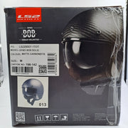 Casco Moto LS2 OF601 BOB Solid Carbon – Taglia M