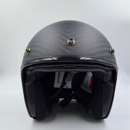 Casco de Moto LS2 OF601 BOB Solid Carbon – Talla M