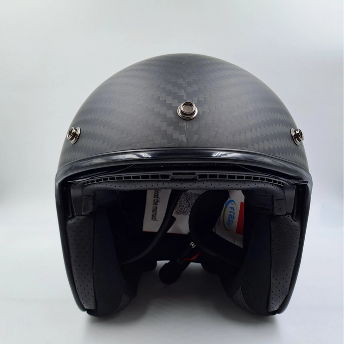 Casque moto LS2 OF601 BOB Solid Carbon – taille M