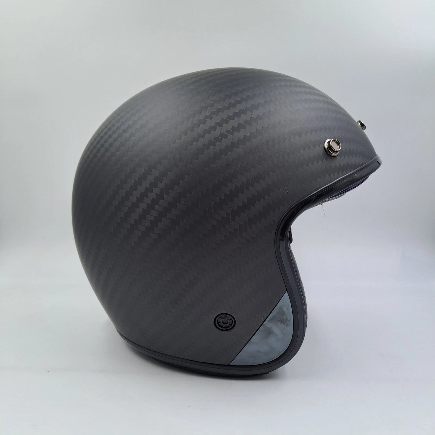 Casco Moto LS2 OF601 BOB Solid Carbon – Taglia M