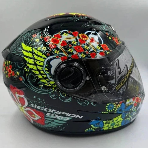 Casco integral Scorpion Exo-490 Divina – Negro / Rojo – Talla M